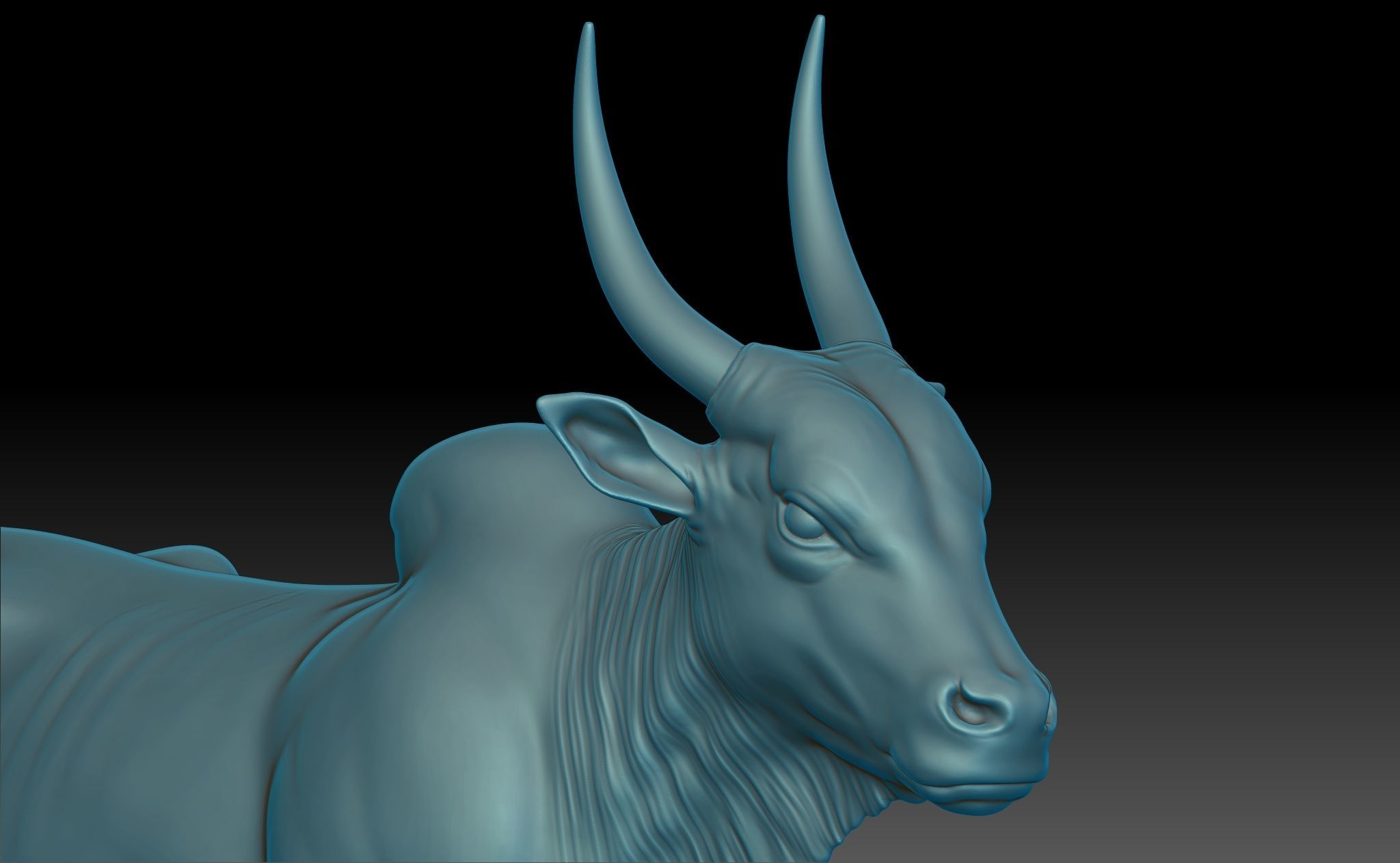 Ox - Indian 3D print model_3