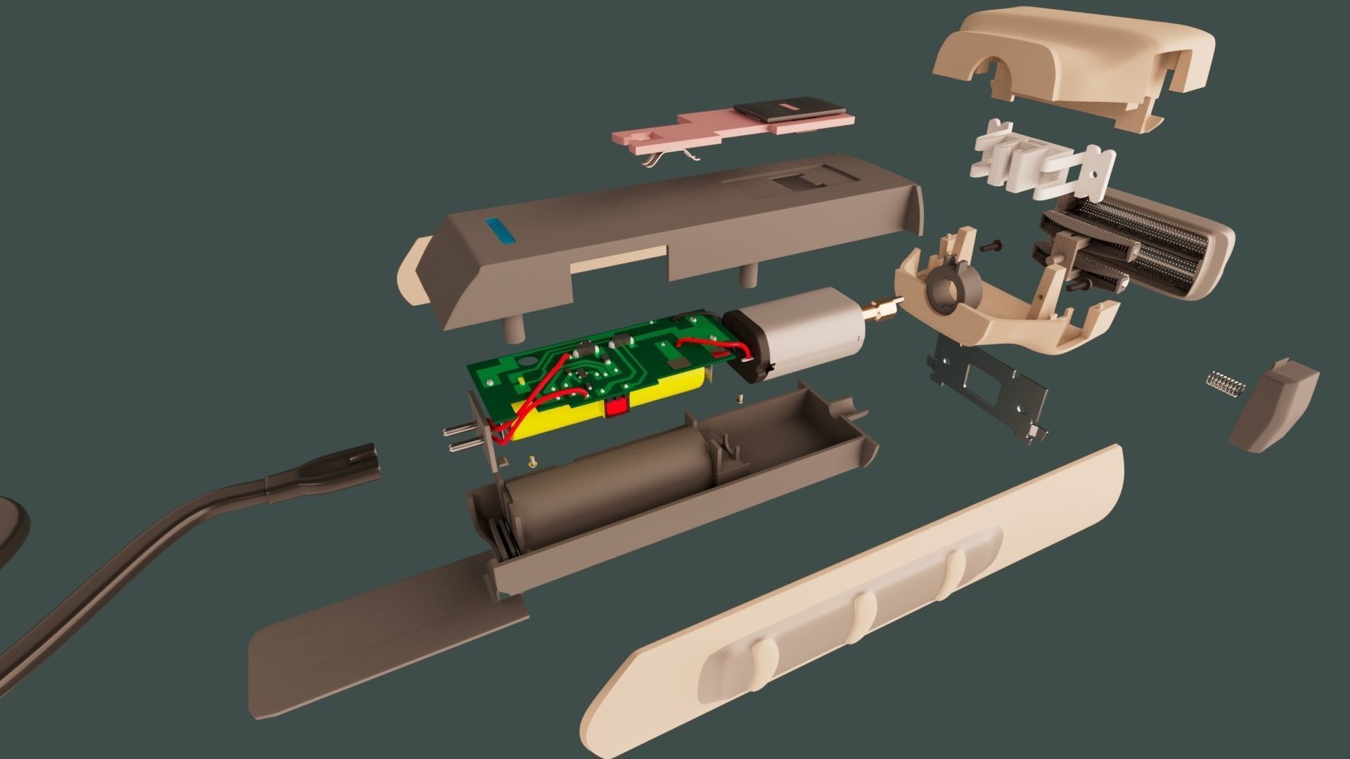 Electric foil Shaver 3D model_29