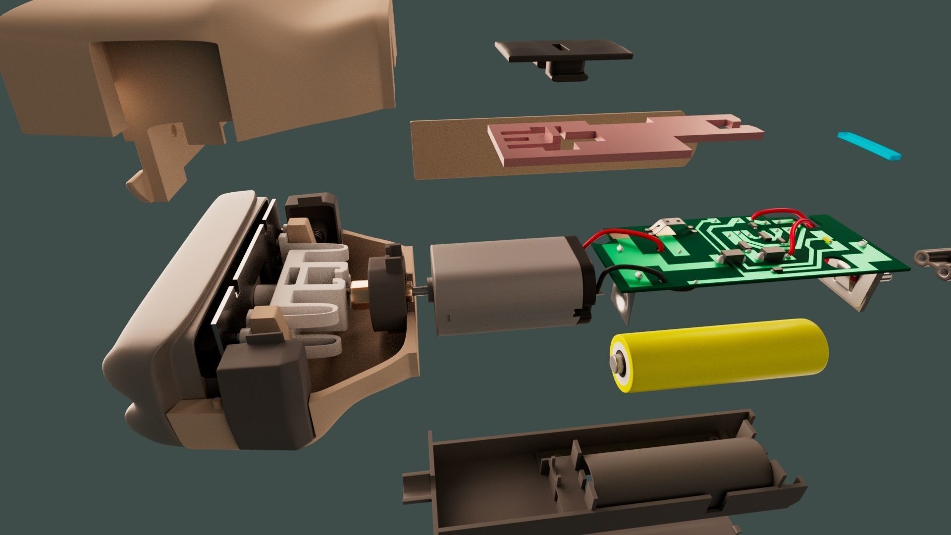 Electric foil Shaver 3D model_14