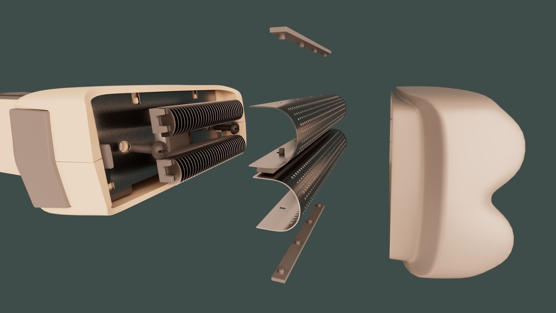 Electric foil Shaver 3D model_15