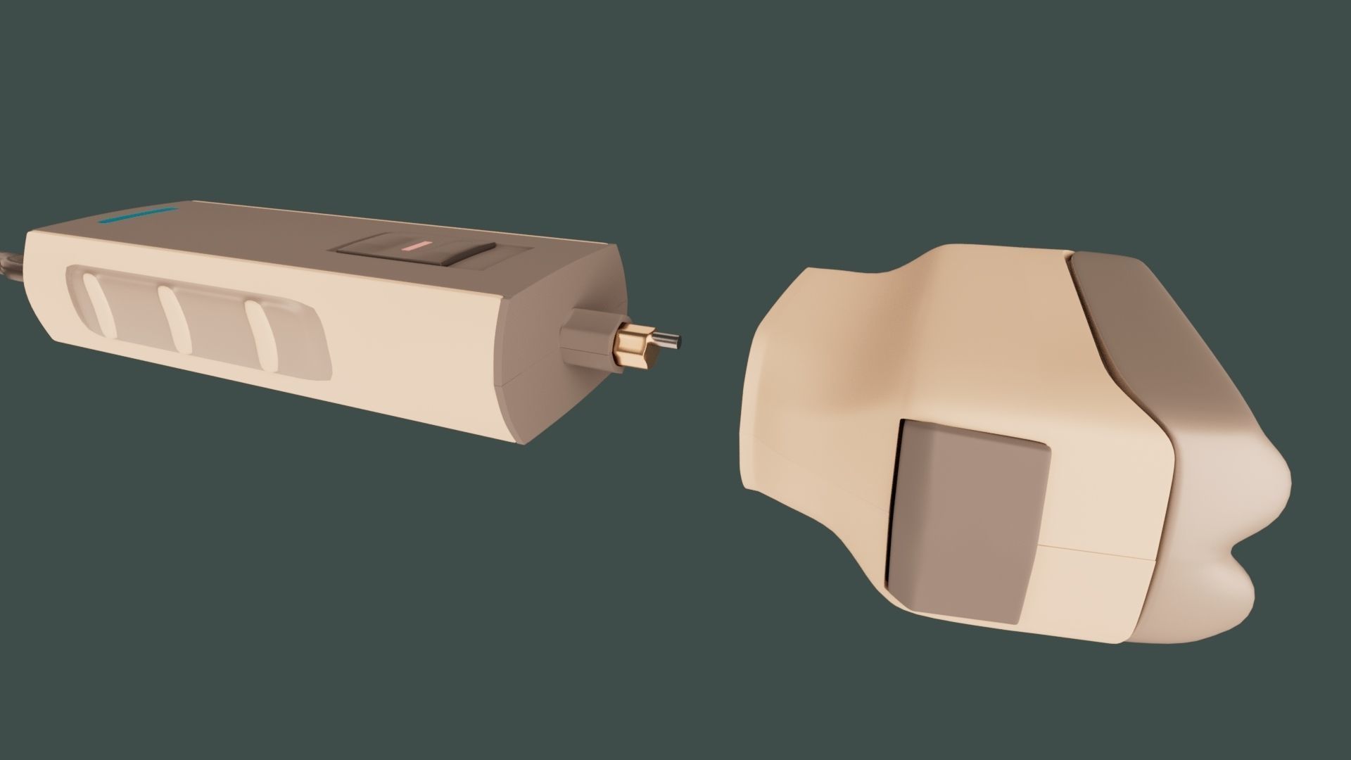 Electric foil Shaver 3D model_27