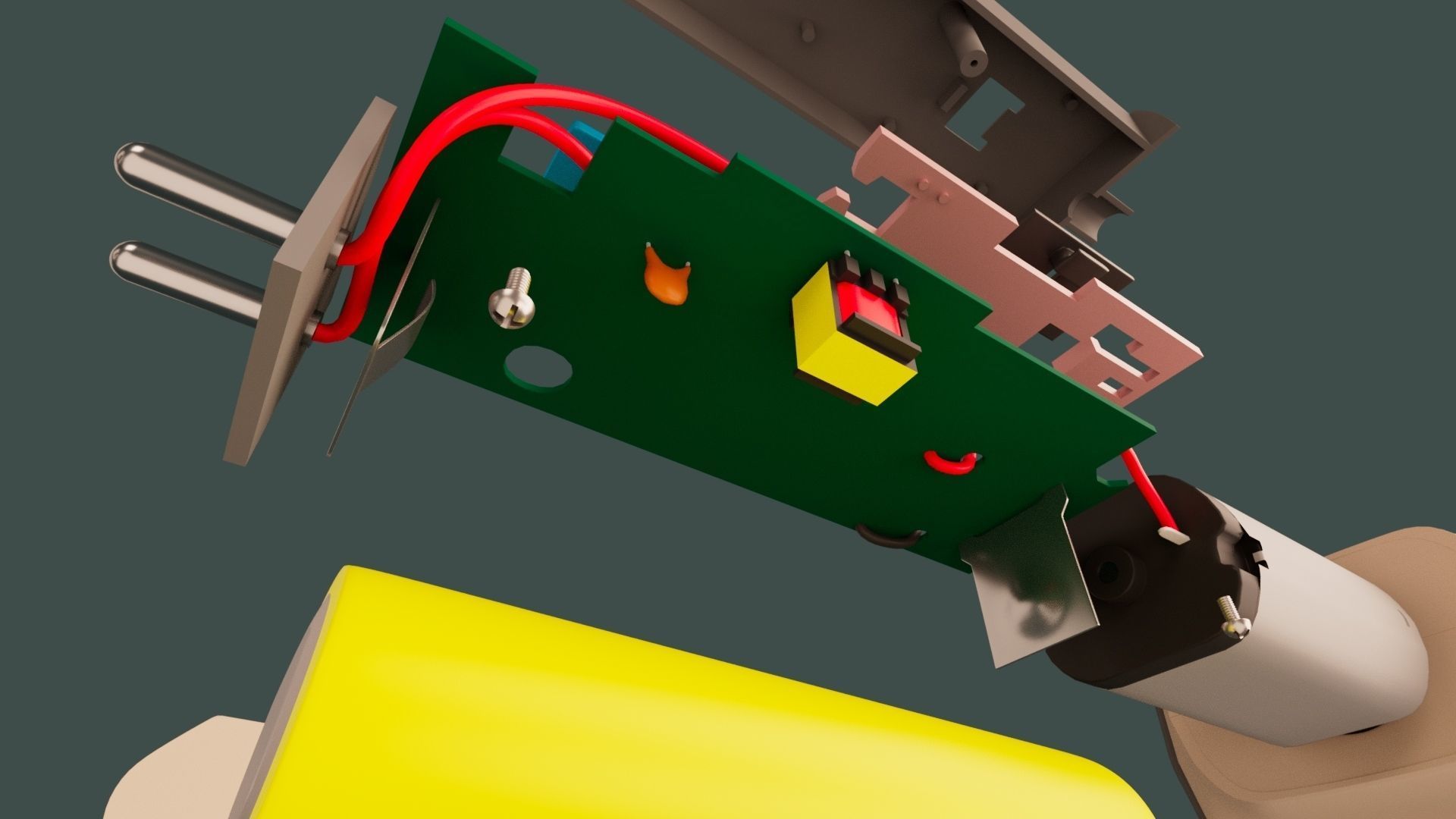 Electric foil Shaver 3D model_12