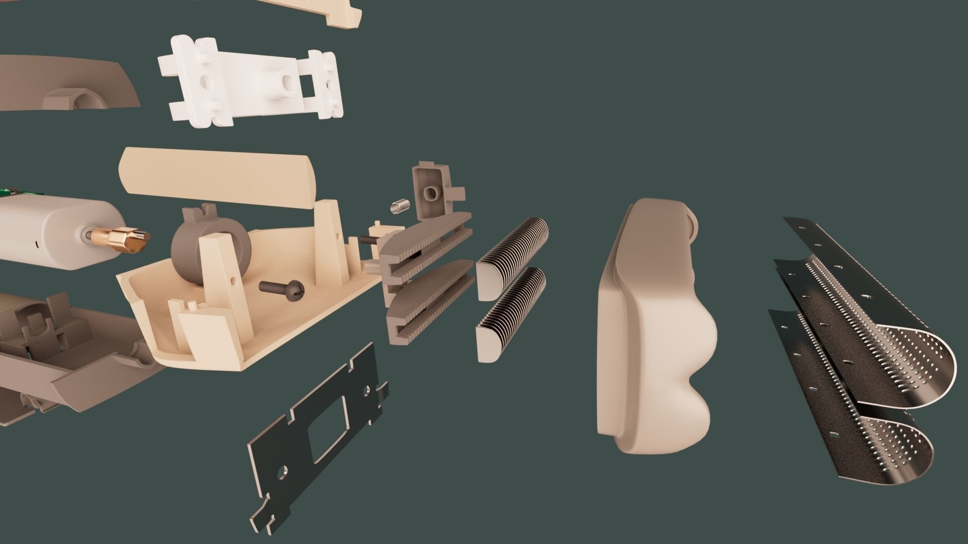 Electric foil Shaver 3D model_2