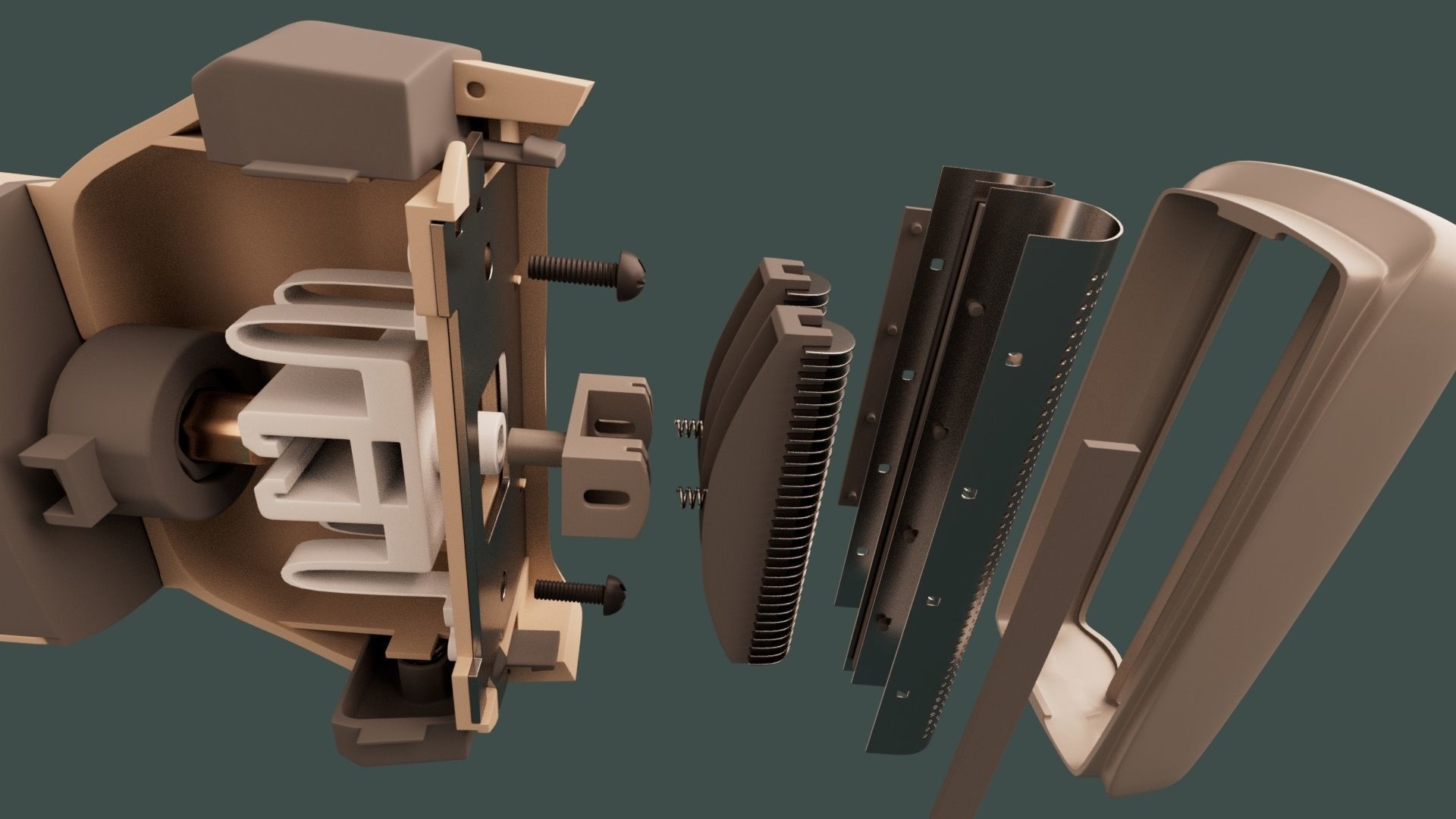 Electric foil Shaver 3D model_19