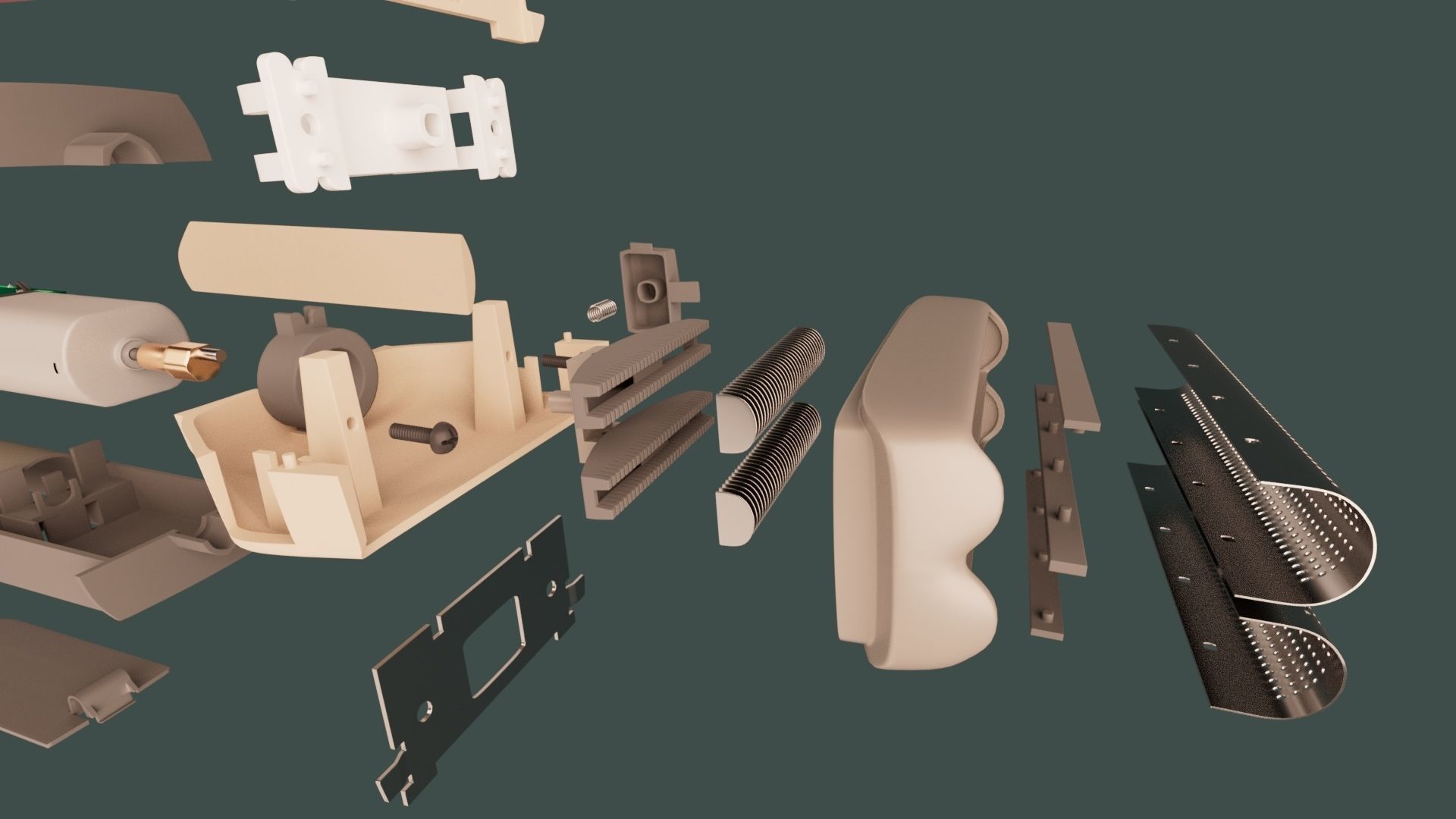 Electric foil Shaver 3D model_3