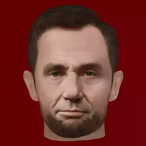 Low Poly Head of the President - Abraham Lincoln Low-poly 3D model