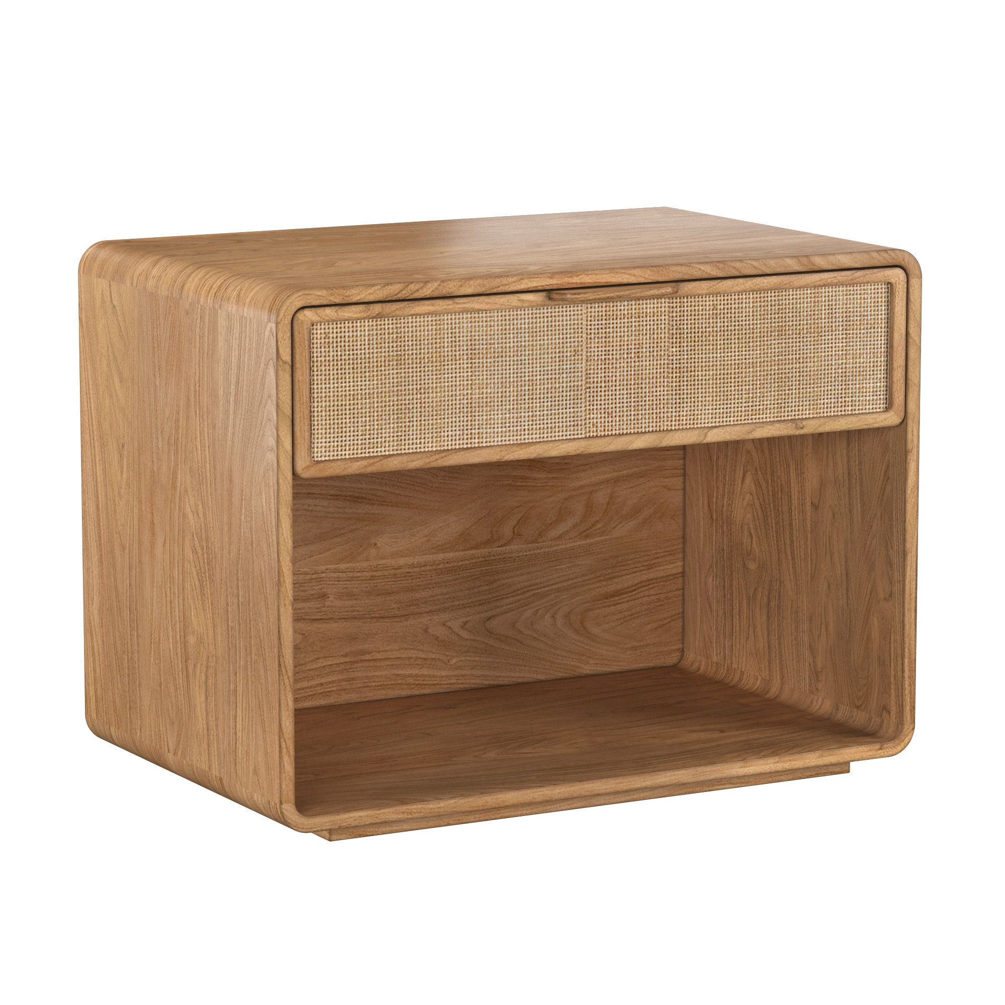 SANTIAGO CANE OPEN NIGHTSTAND 3D model_1