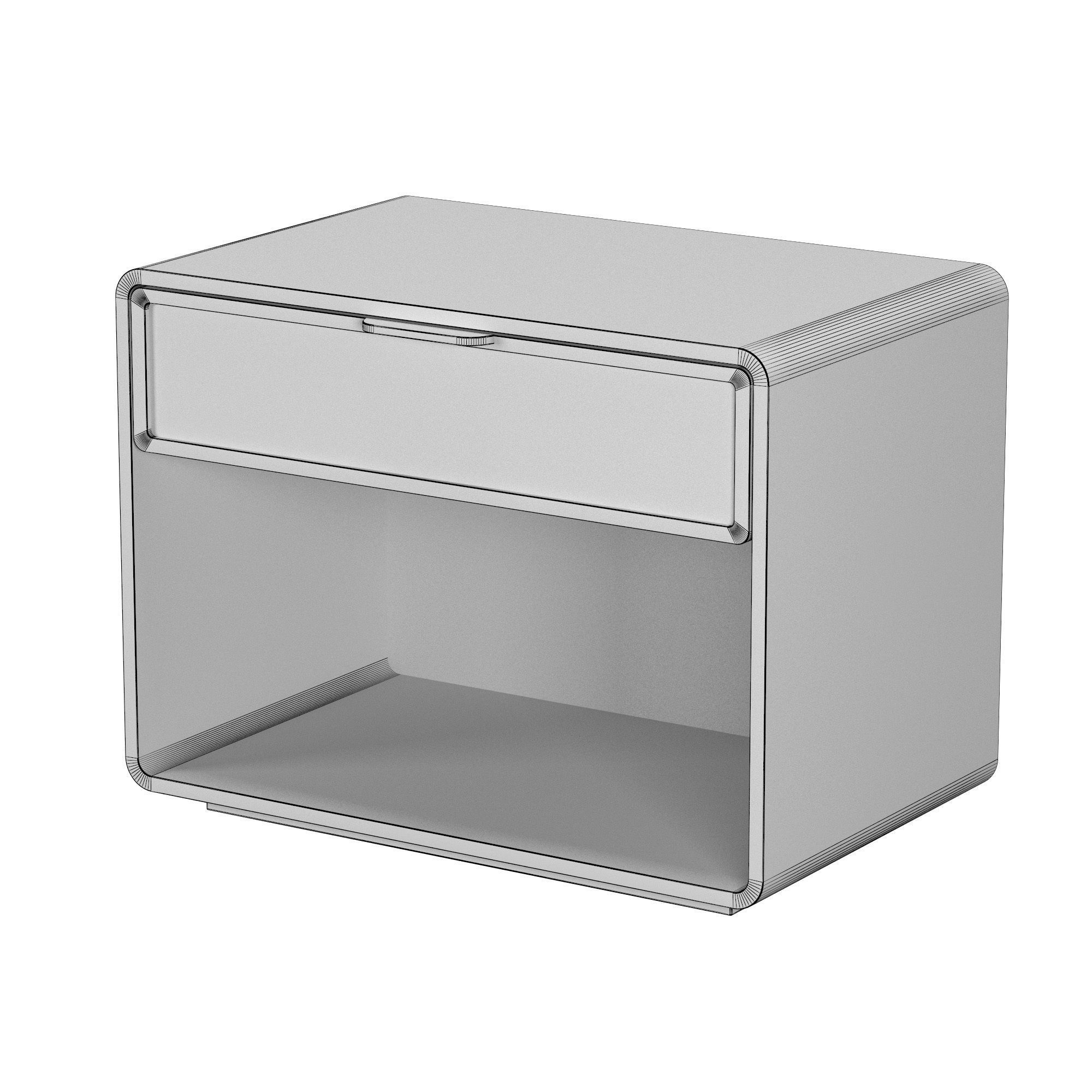 SANTIAGO CANE OPEN NIGHTSTAND 3D model_4