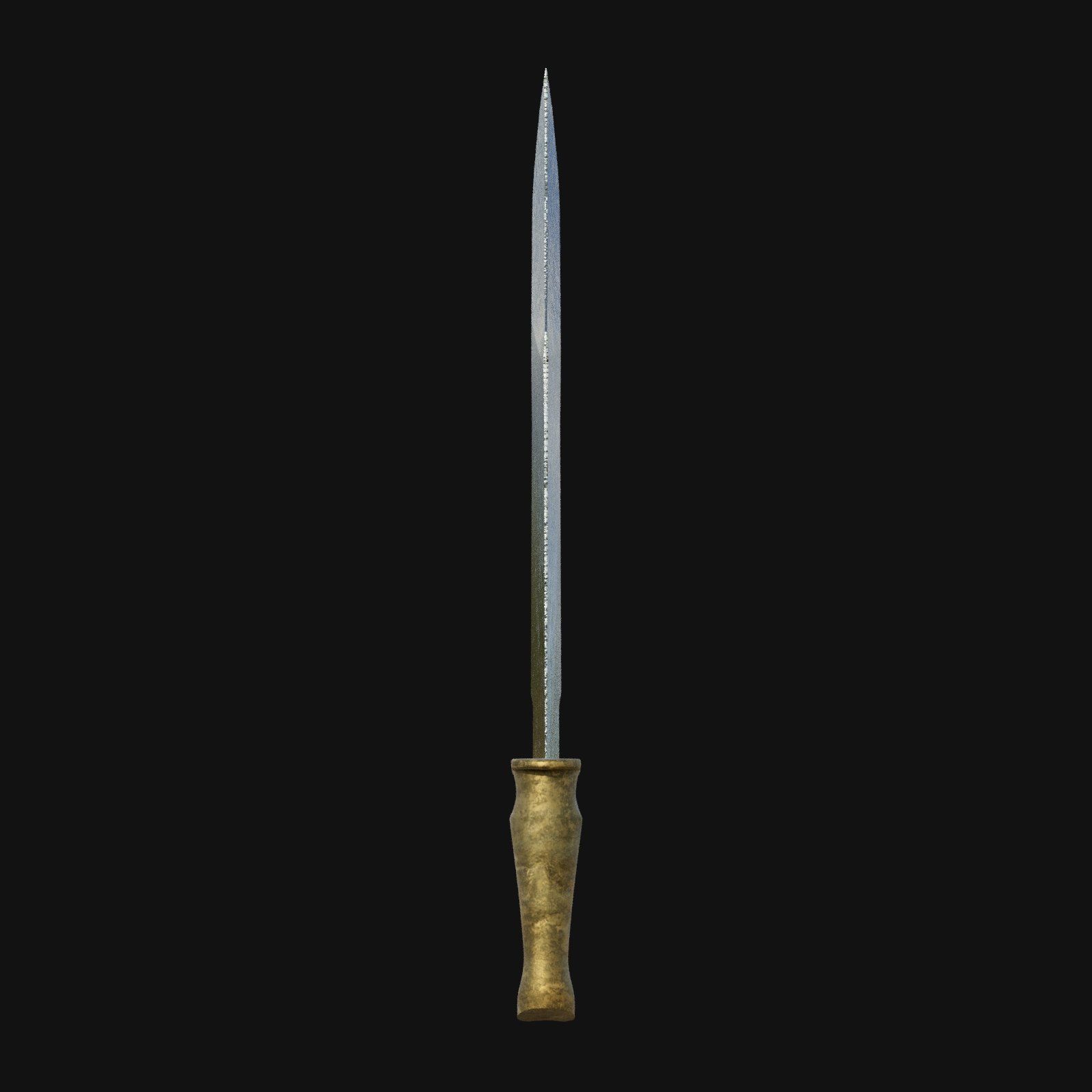 Shadowstrike Shiv Stealthy 3D Model Dagger for Digital Assassins 3D model_3