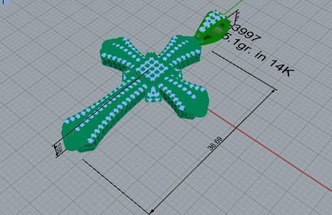 Cross Pendant 3997 3D print model_7
