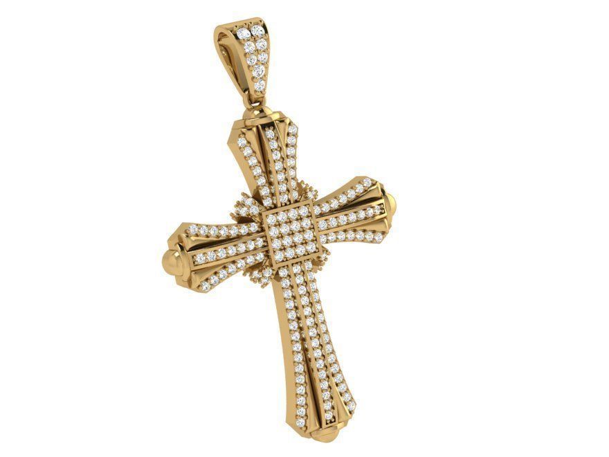 Cross Pendant 3997 3D print model_1