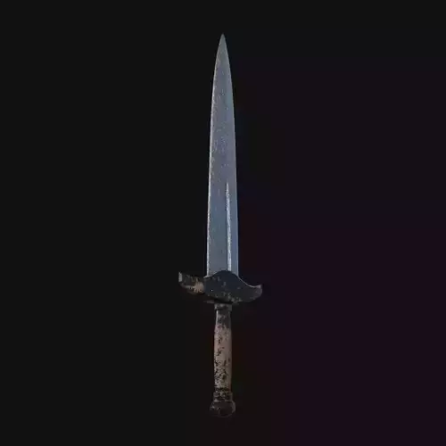 Shadowflame Scythe Dark 3D Model Dagger for Digital Assassins