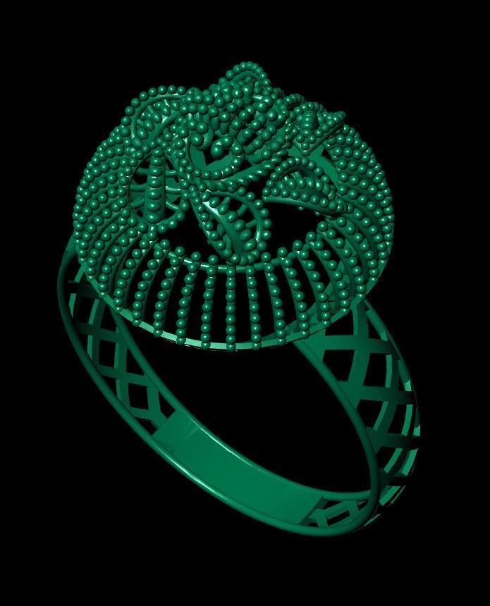 Gold Ring 30 3D print model_4