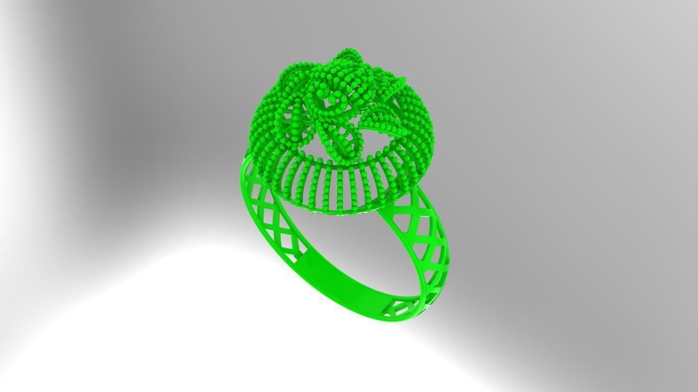 Gold Ring 30 3D print model_2