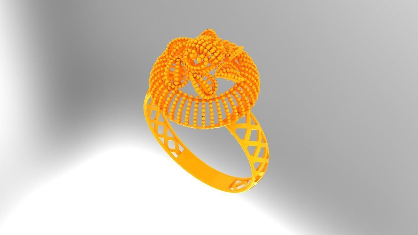 Gold Ring 30 3D print model_3