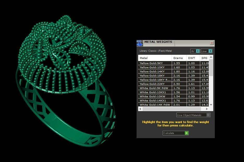 Gold Ring 30 3D print model_5