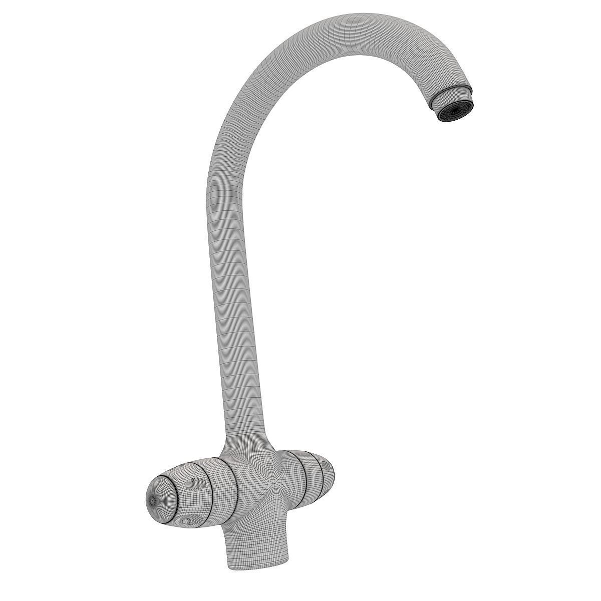 Sink Faucet 3D model_2