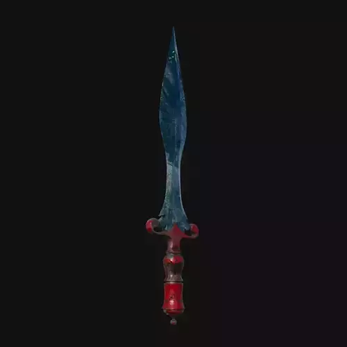 Frostbite Fury Frigid 3D Model Dagger for Digital Rogues