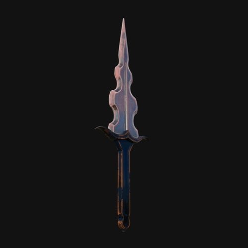 Vipers Venom Poisonous 3D Model Dagger for Digital Spies 3D model