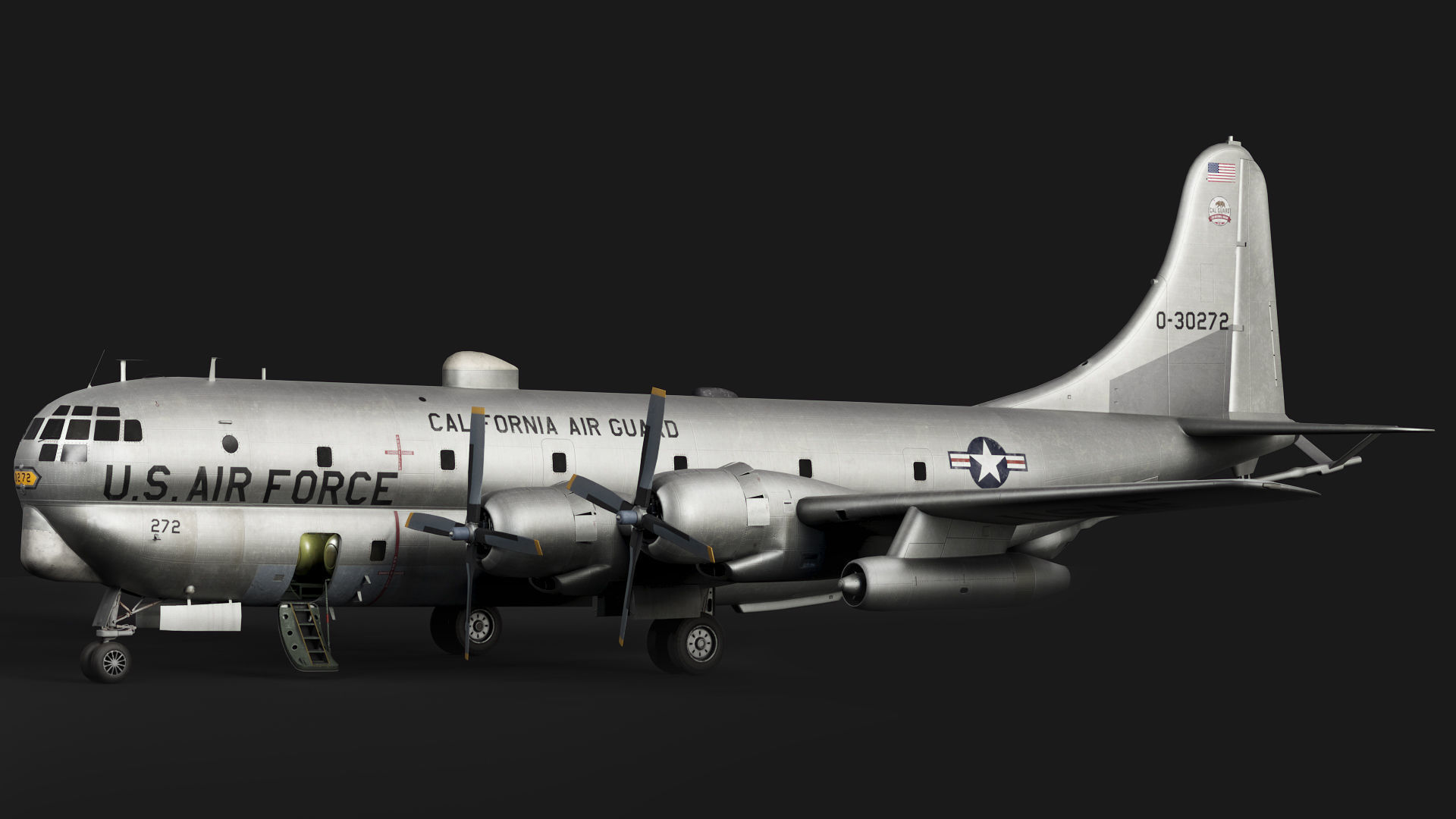 Boeing KC-97L Stratofreighter 3D model_16