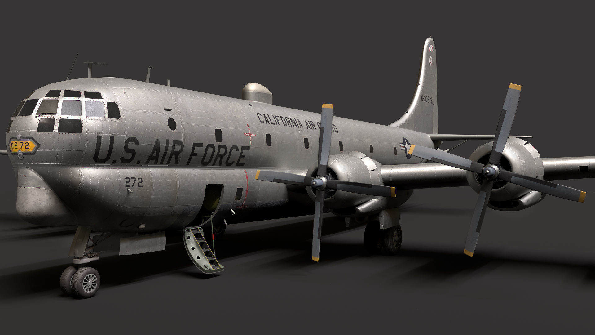 Boeing KC-97L Stratofreighter 3D model_1