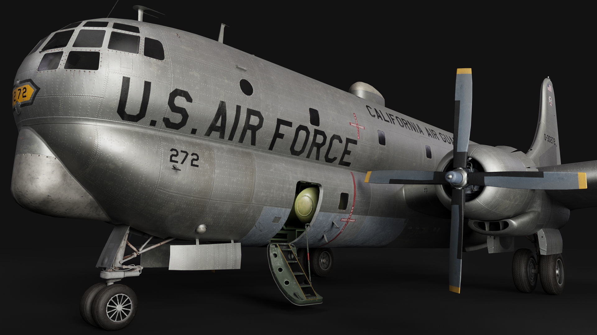 Boeing KC-97L Stratofreighter 3D model_2