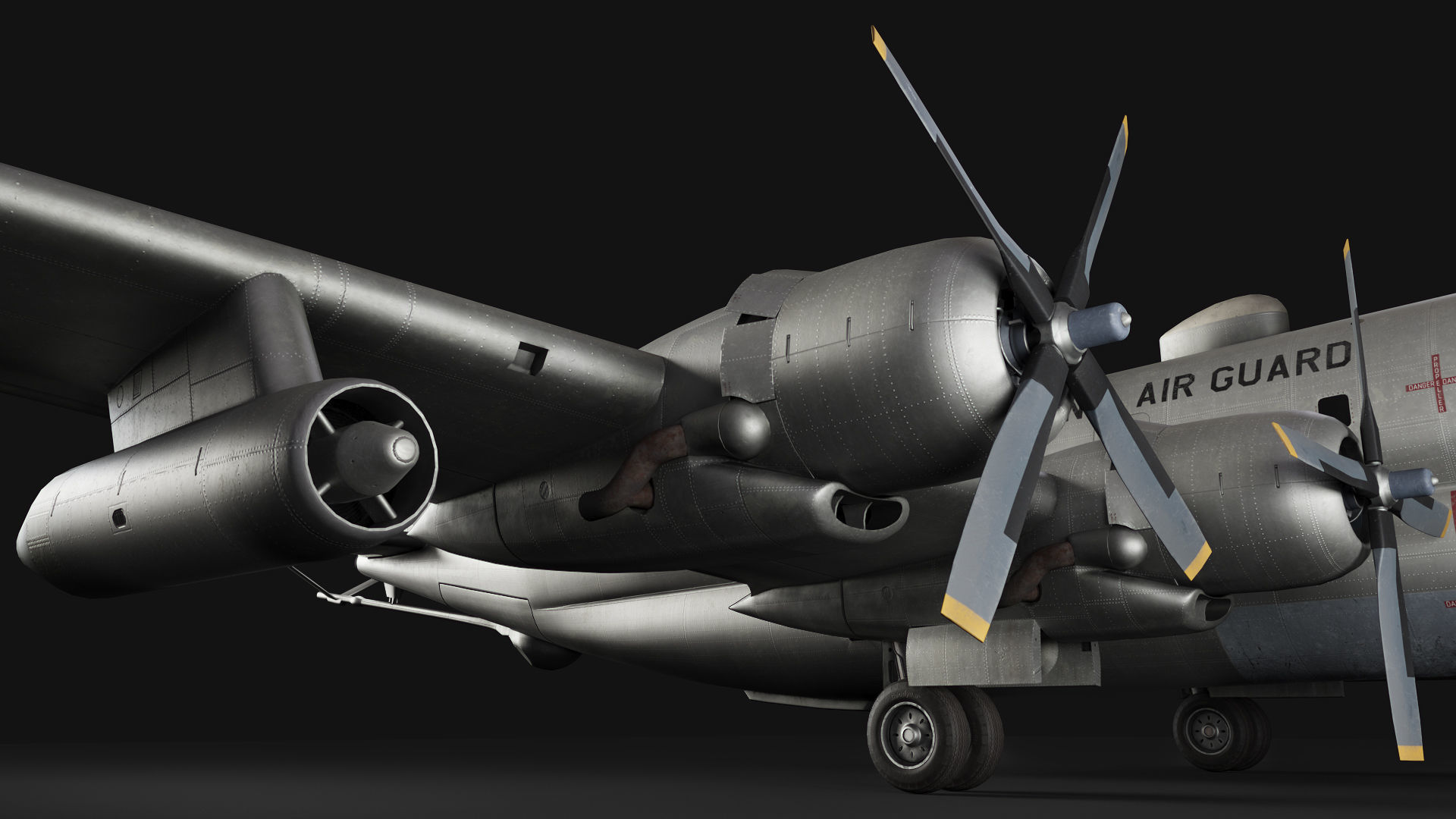 Boeing KC-97L Stratofreighter 3D model_15