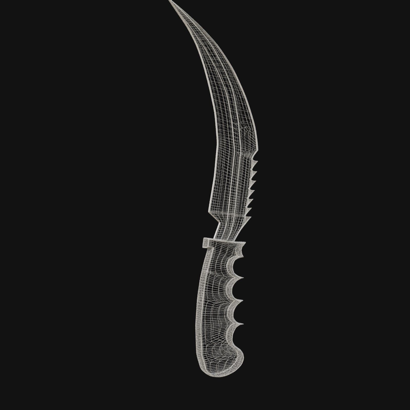 Spectral Slicer Ethereal 3D Model Dagger for Digital Spirits 3D model_4