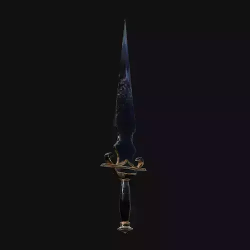 Glacial Gouger Icy 3D Model Dagger for Digital Rogues
