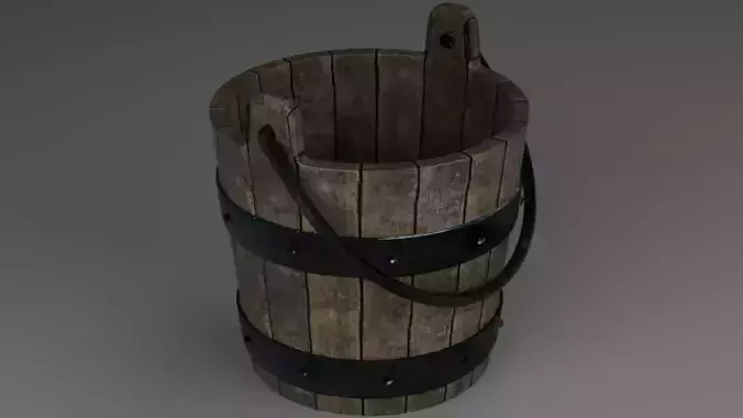 Wooden bucket