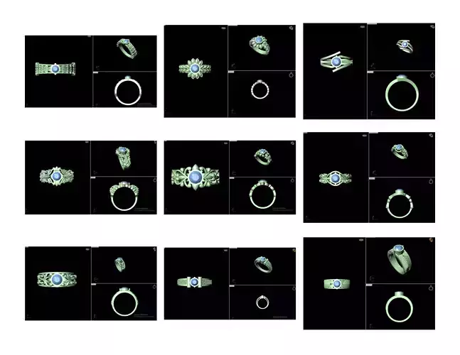 50 SINGLE STONE RING CLOSE SETTING 