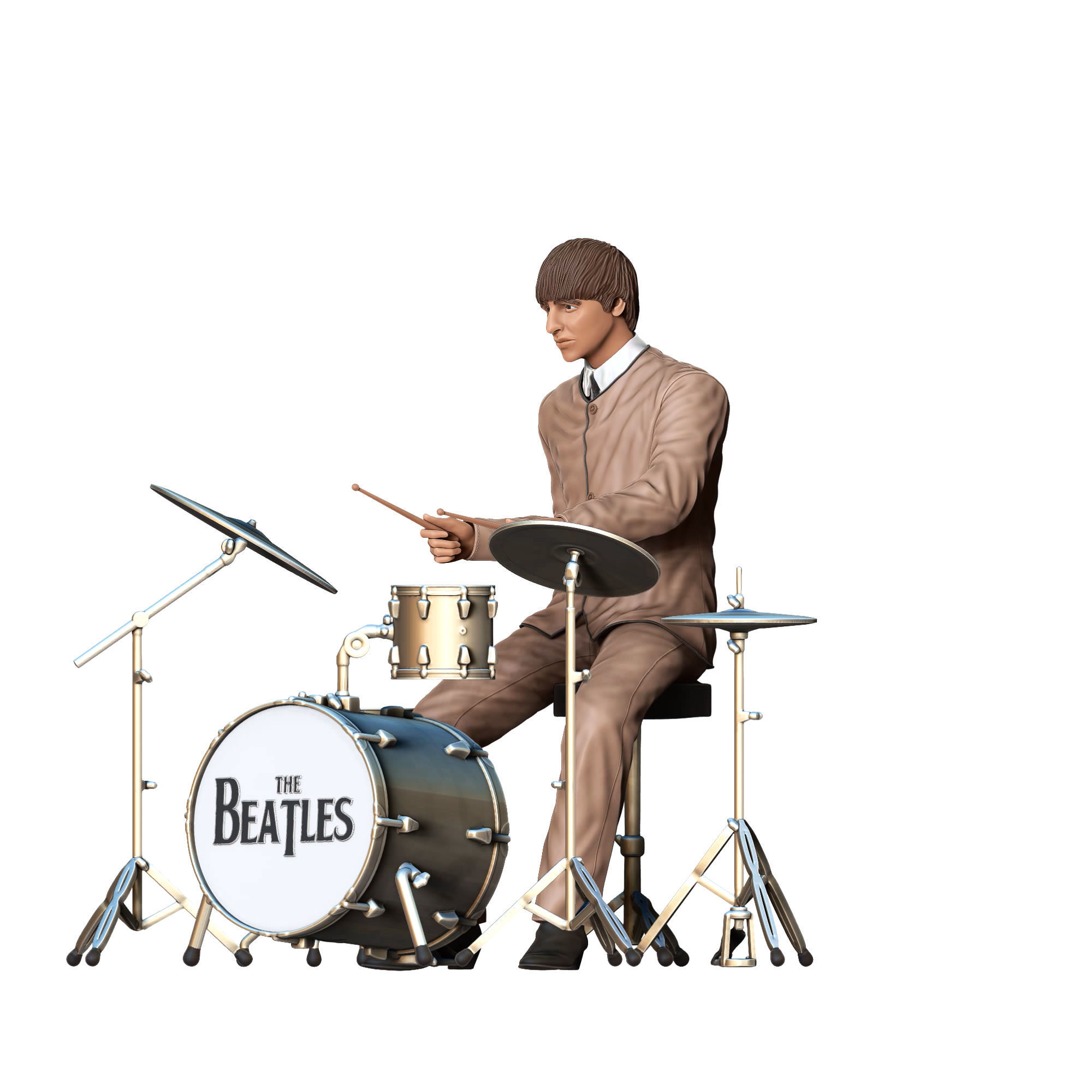 N4 THE BEATLES RINGO STARR ALL PARTS ARE SEPARATED 3D print model_21