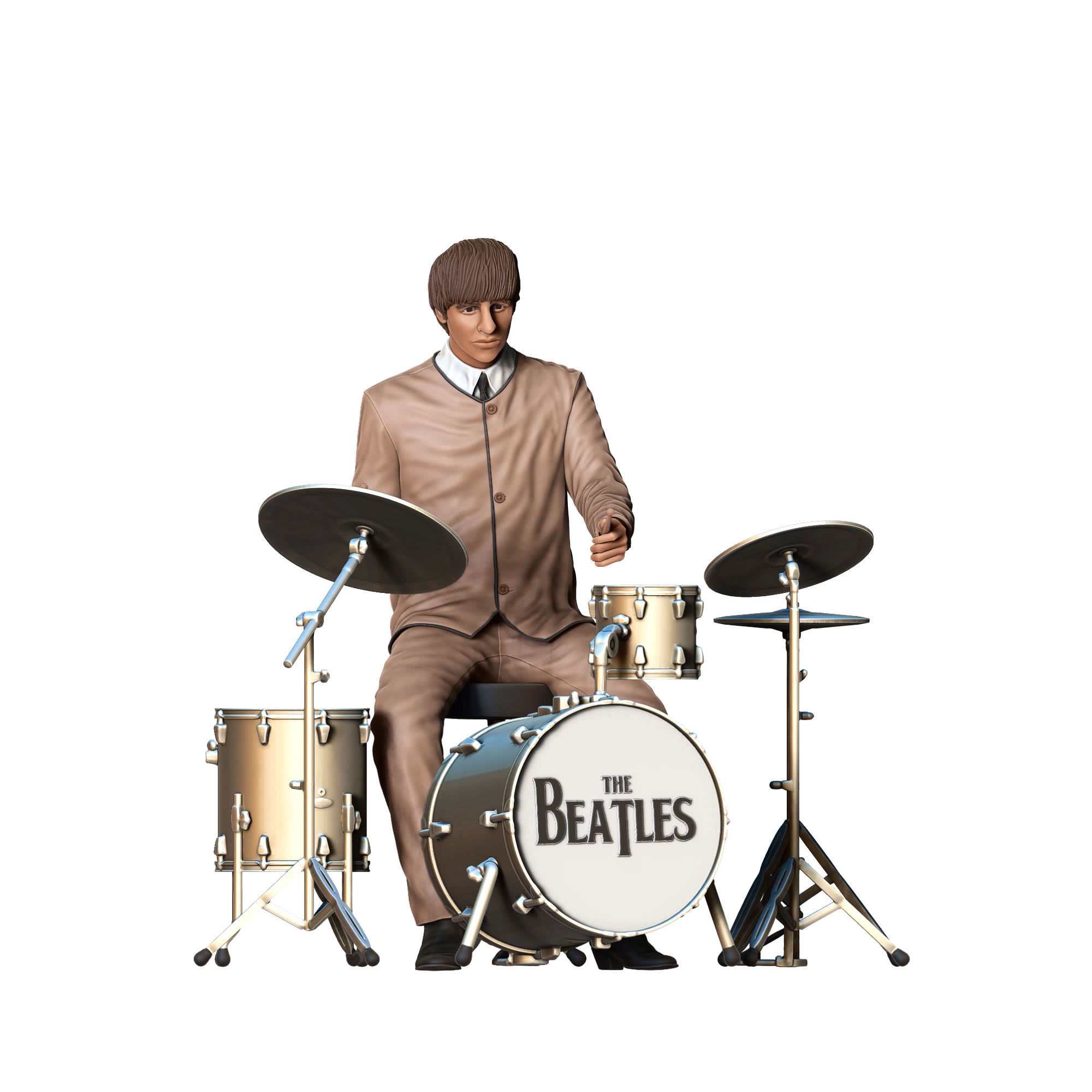 N4 THE BEATLES RINGO STARR ALL PARTS ARE SEPARATED 3D print model_1