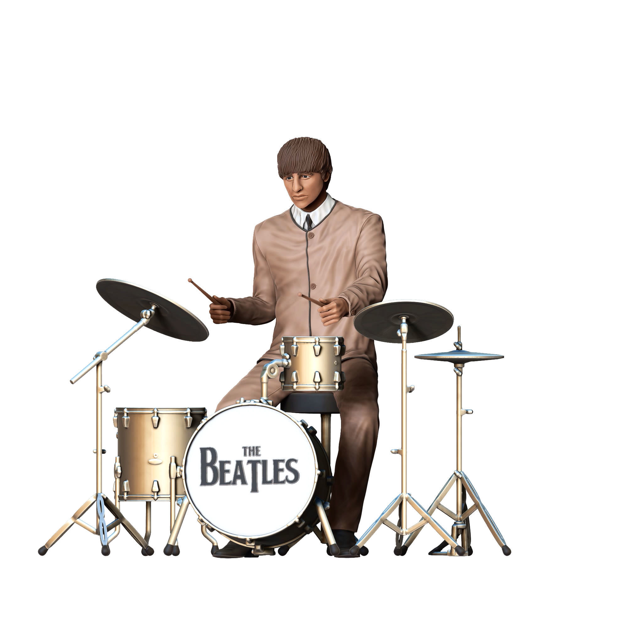 N4 THE BEATLES RINGO STARR ALL PARTS ARE SEPARATED 3D print model_23