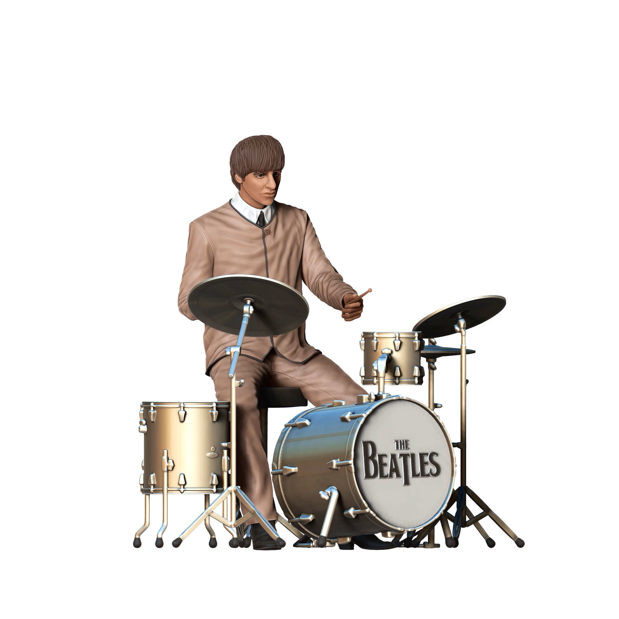 N4 THE BEATLES RINGO STARR ALL PARTS ARE SEPARATED 3D print model_2