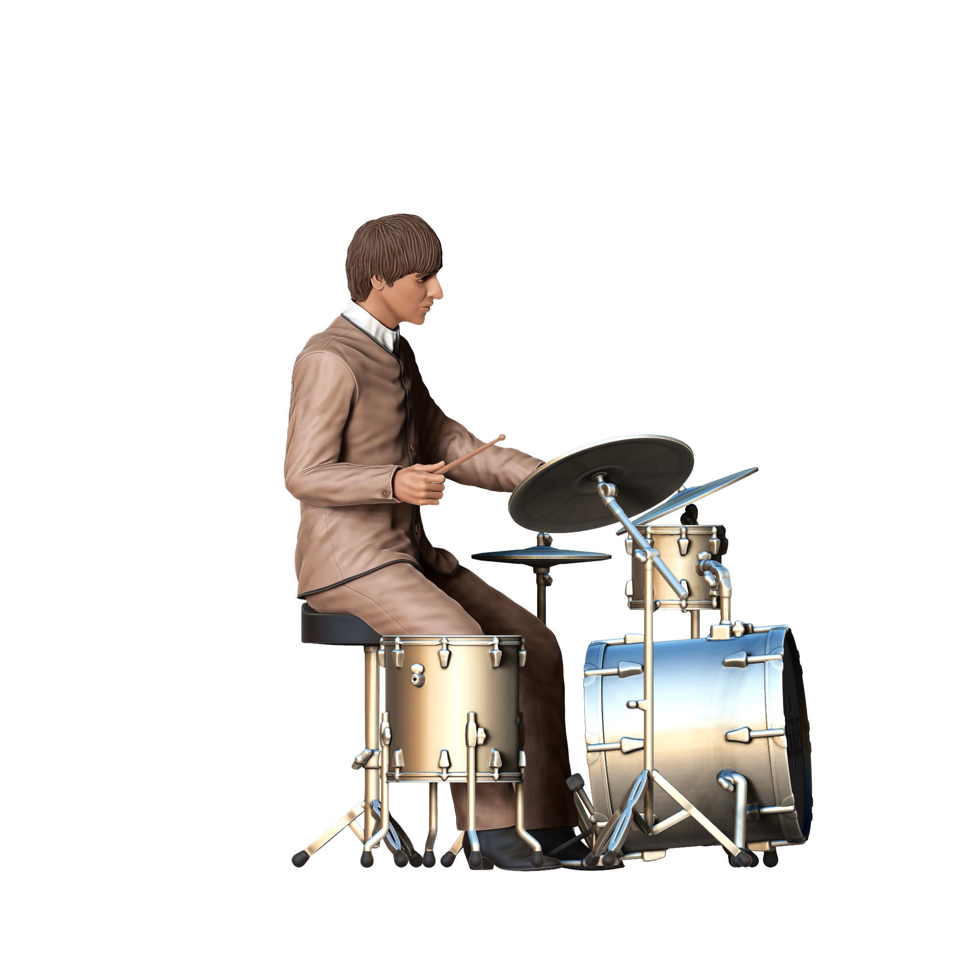 N4 THE BEATLES RINGO STARR ALL PARTS ARE SEPARATED 3D print model_5