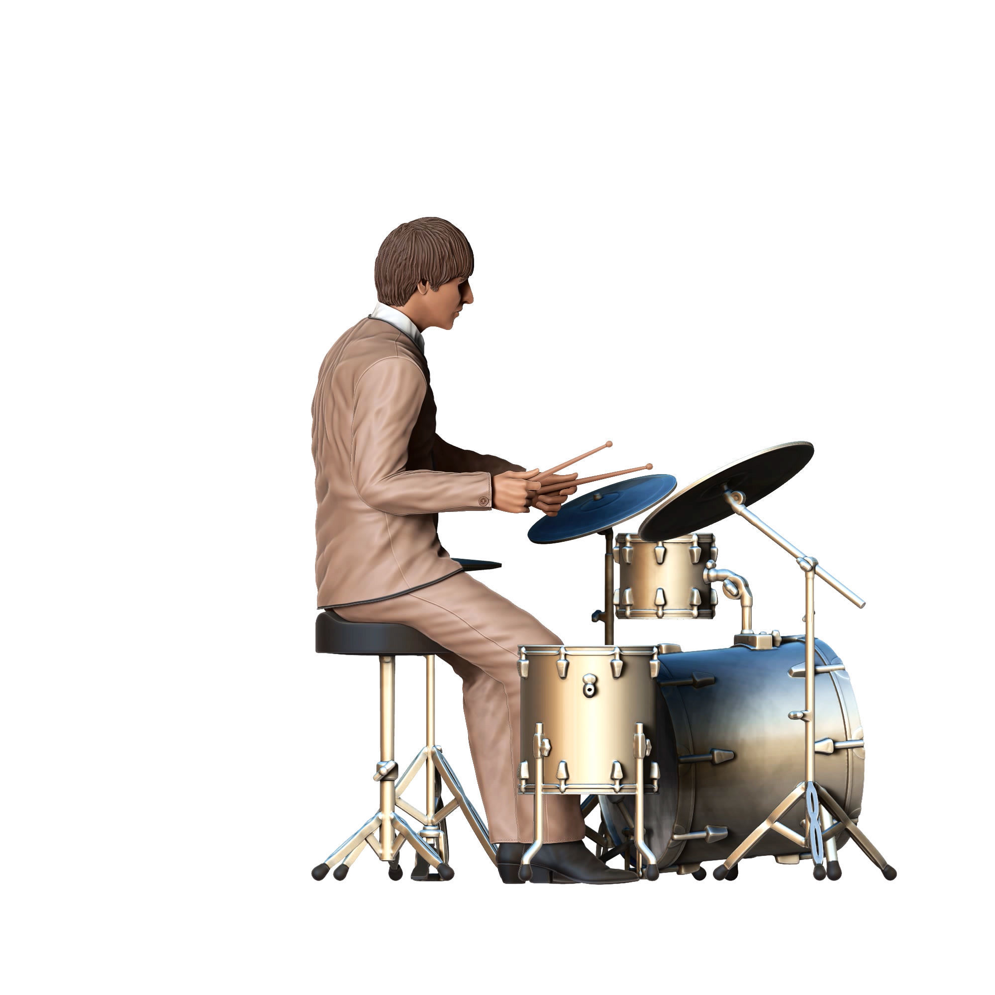 N4 THE BEATLES RINGO STARR ALL PARTS ARE SEPARATED 3D print model_7