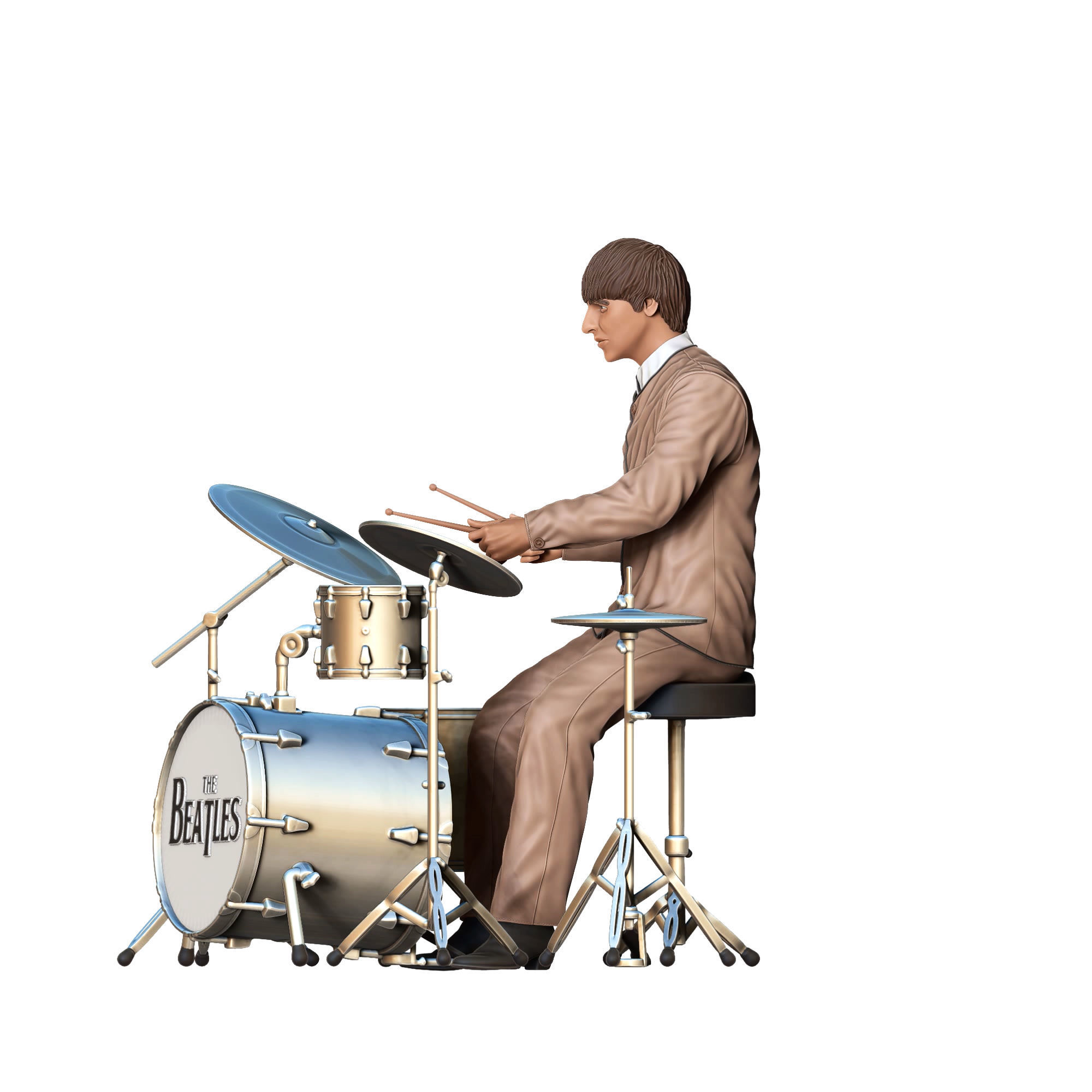 N4 THE BEATLES RINGO STARR ALL PARTS ARE SEPARATED 3D print model_19