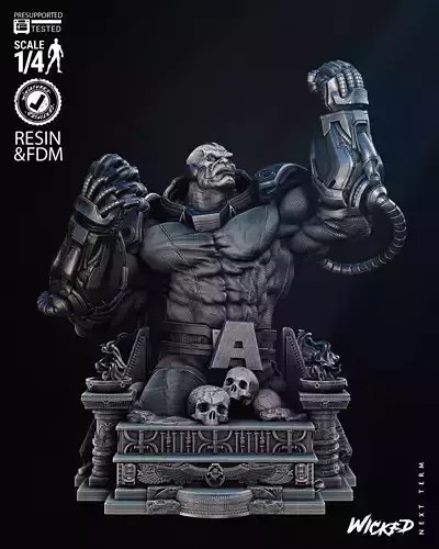 Wicked Marvel Apocalypse Bust Tested for 3D printing 3D print model