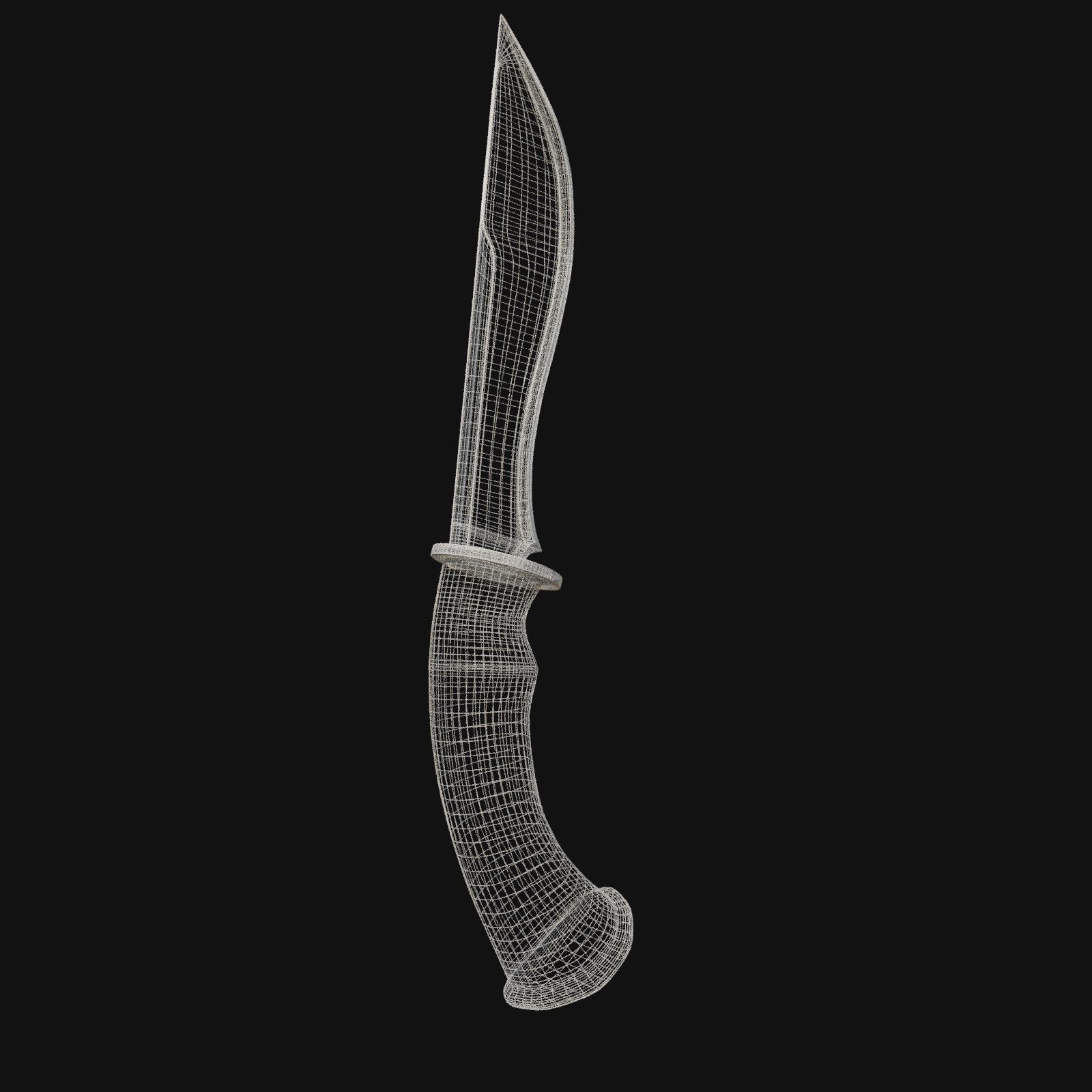 Icicle Impaler Frigid 3D Model Dagger for Digital Rogues 3D model_4