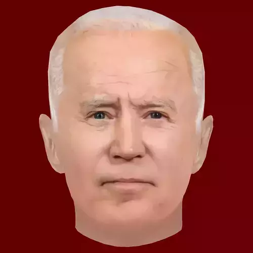 Low Poly Head of the President - Joe Biden Low-poly 3D model