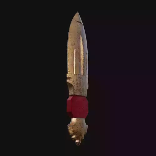 Nightshade Needle Poisonous 3D Model Dagger for Digital Spies