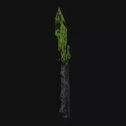 Venomous Vortex Poisonous 3D Model Dagger for Digital Spies