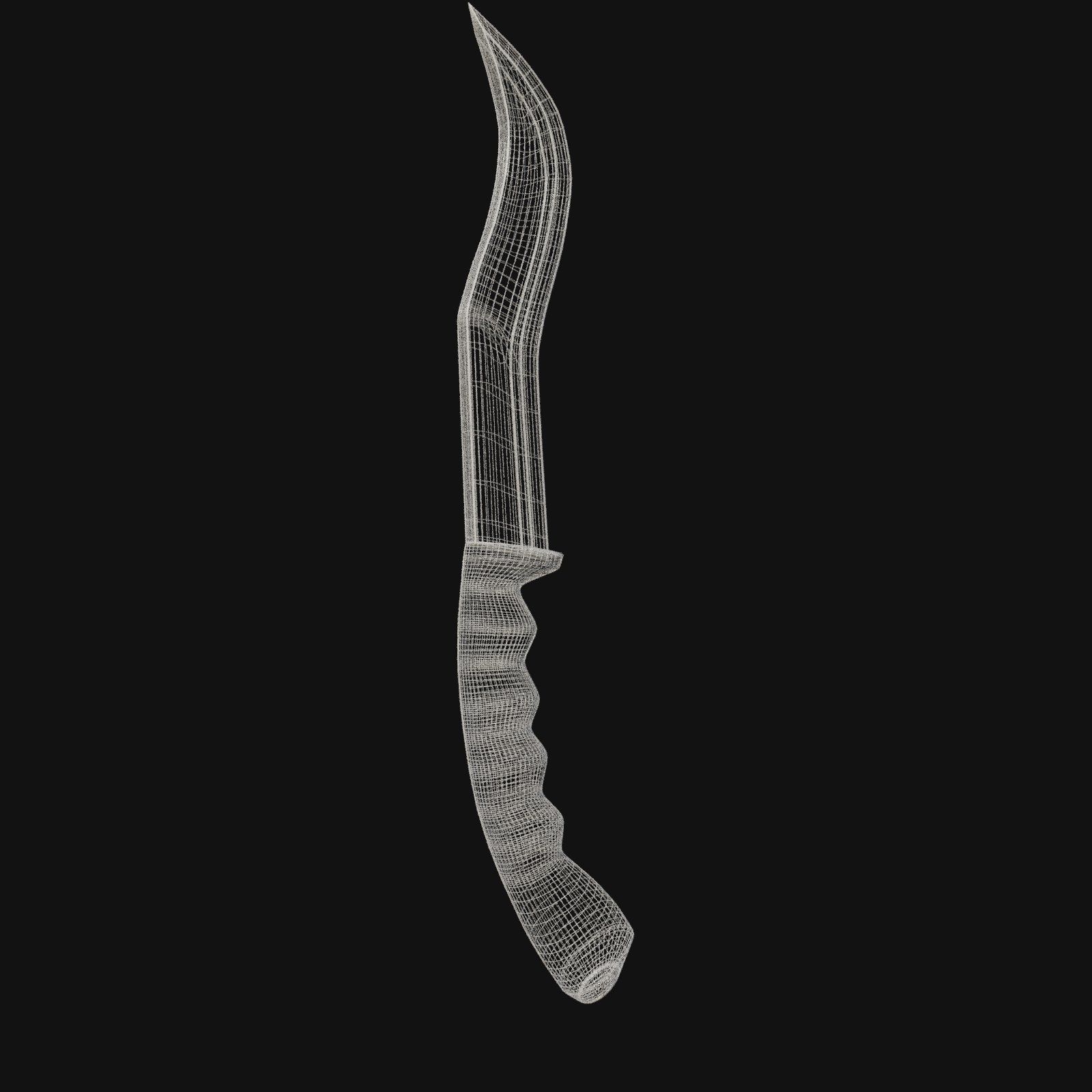 Doomshadow Shiv Dark 3D Model Dagger for Digital Assassins 3D model_5