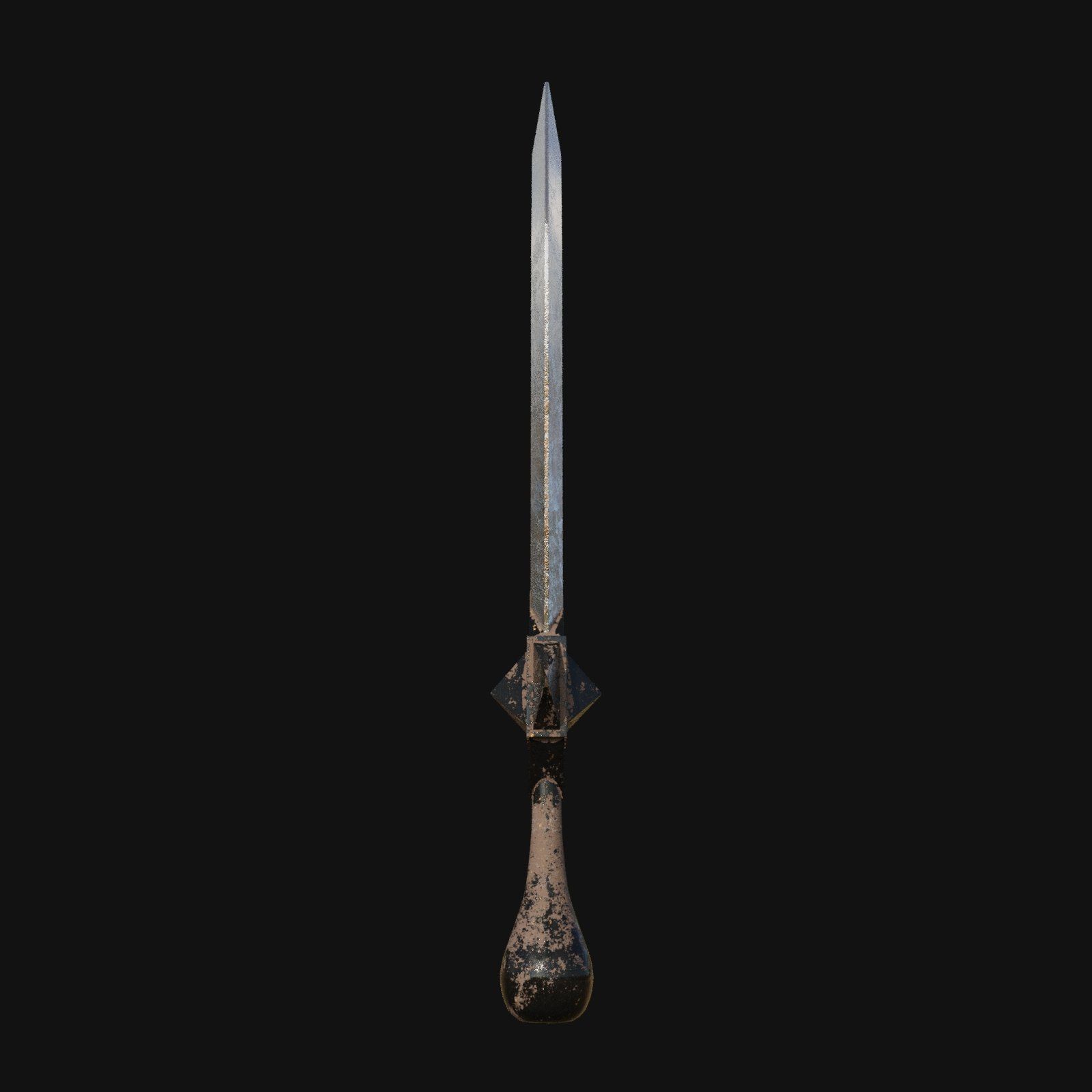Inferno Fang Fiery 3D Model Dagger for Digital Renegades 3D model_3