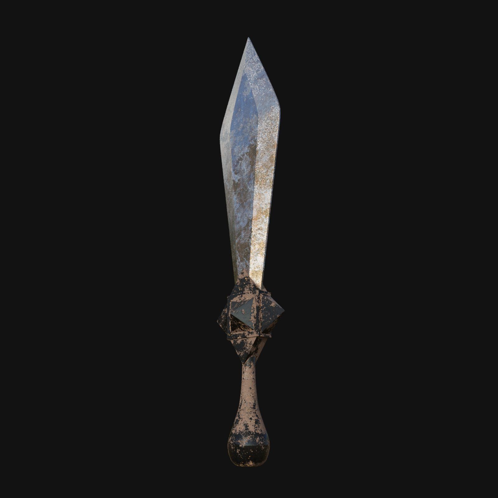 Inferno Fang Fiery 3D Model Dagger for Digital Renegades 3D model_8