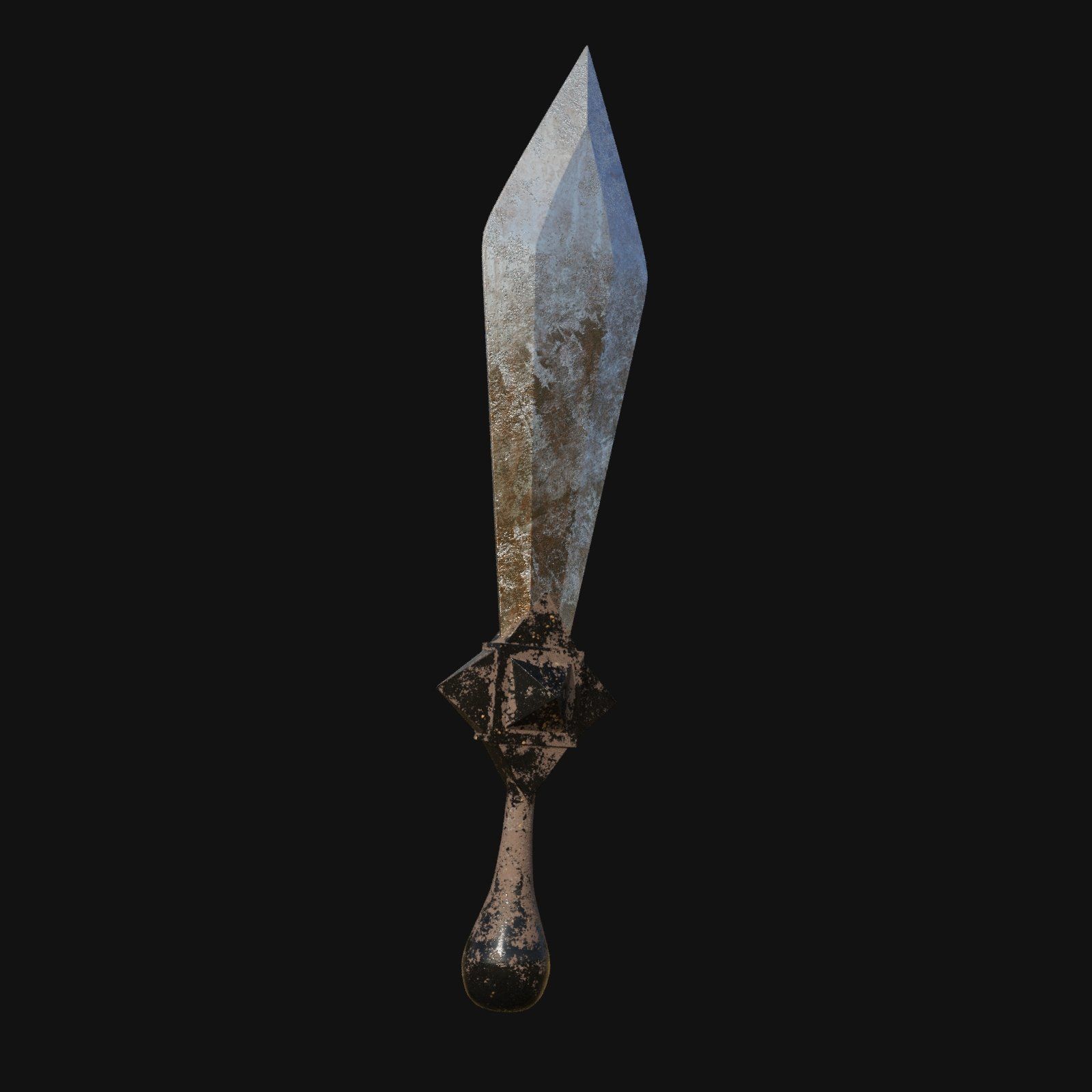 Inferno Fang Fiery 3D Model Dagger for Digital Renegades 3D model_5