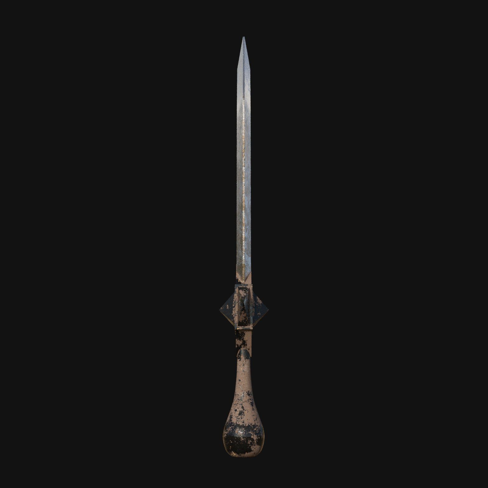 Inferno Fang Fiery 3D Model Dagger for Digital Renegades 3D model_9