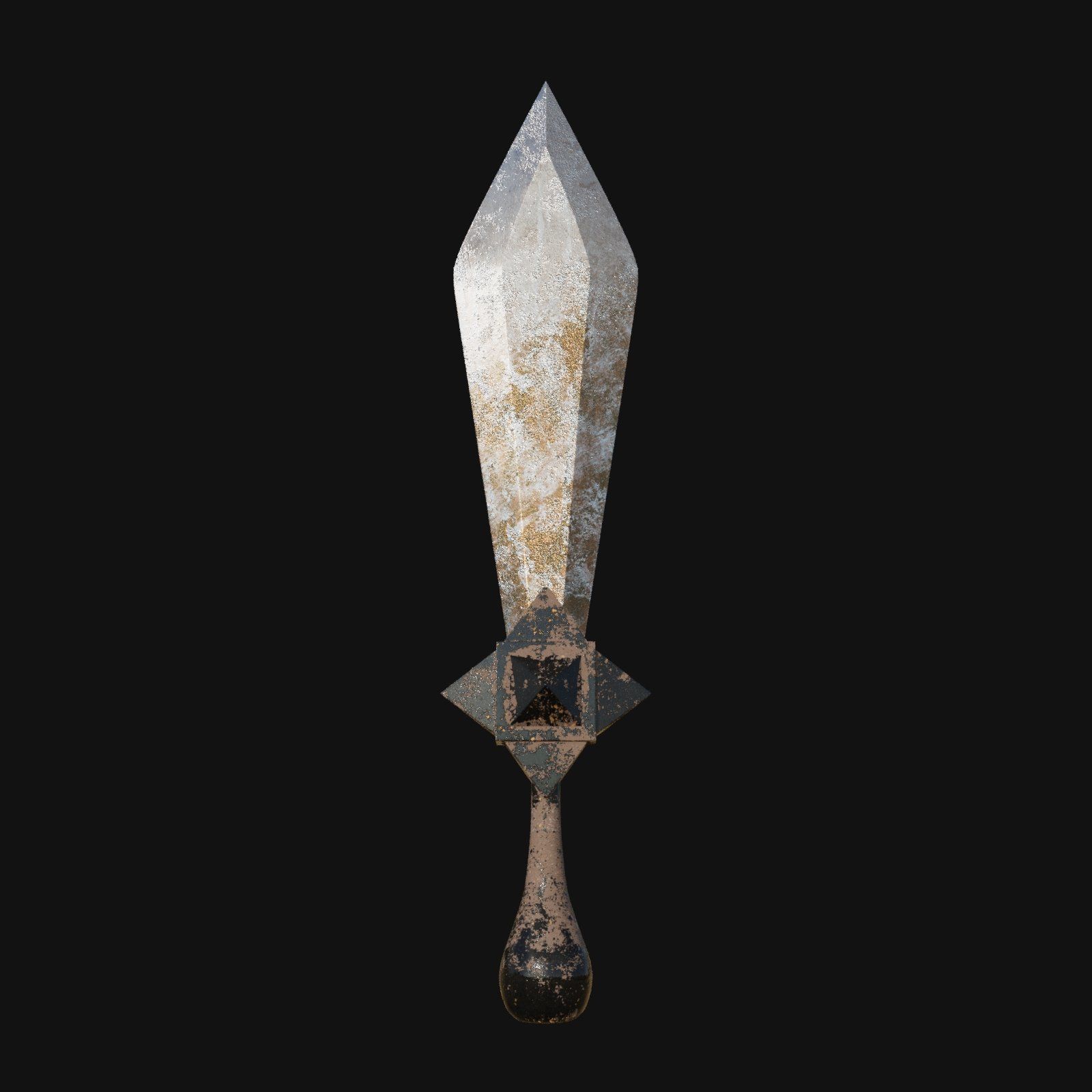 Inferno Fang Fiery 3D Model Dagger for Digital Renegades 3D model_2