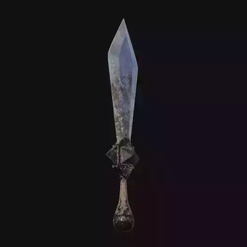 Inferno Fang Fiery 3D Model Dagger for Digital Renegades
